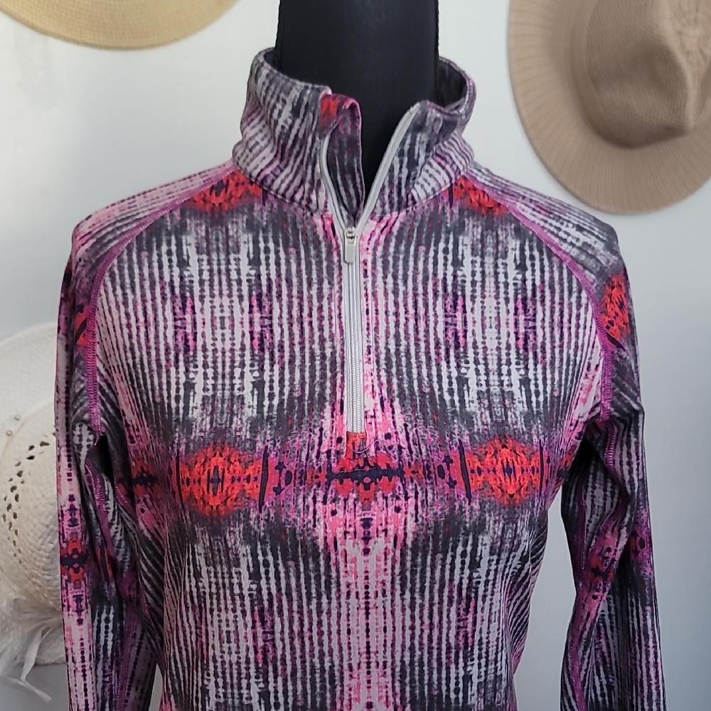 Nike Dri-FIT Pro Combat Pink and Gray Shirt - Picture 2 of 7